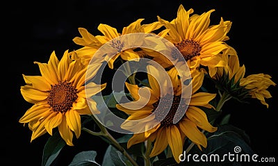 A beautiful photograph of Helianthus annuus flower Stock Photo