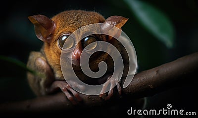 A beautiful photograph of Tarsier Stock Photo