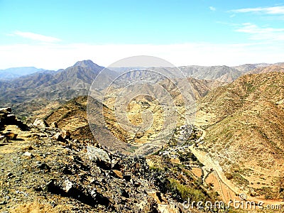 Beautiful photography of the natural panorama in Eritrea Stock Photo