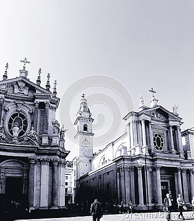 Beautiful photography of Turin in Autumn days Editorial Stock Photo