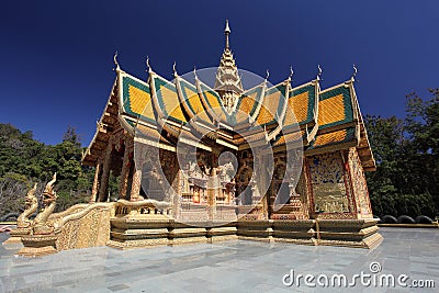 The beautiful Phra-Bhuda-Bata-Sri-roy temple Stock Photo