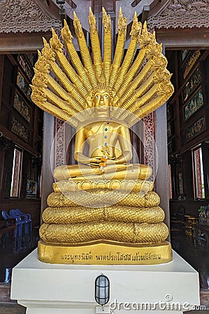 Beautiful Phra buddha nimit Nakprok Stock Photo