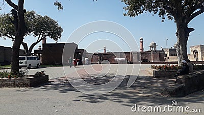 A BEAUTIFUL PICTURE OF BADSHAHI MOSQUE LAHORE IN PAKISTAN Editorial Stock Photo