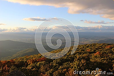 Shenandoah National Forest in the Fall Stock Photo