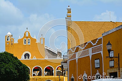 Yellow Village of Izamal Yucatan in Mexico Editorial Stock Photo