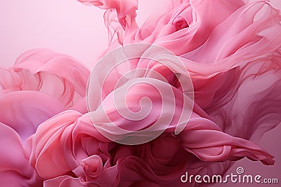 beautiful pink silky artwork painting Stock Photo