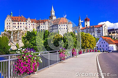 Beautiful places and castles of Germany - pictorial Sigmaringen Stock Photo
