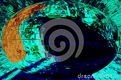 Beautiful Planet 3d abstract desigh Stock Photo