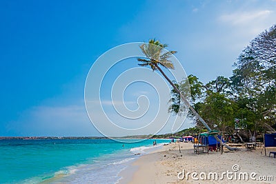 Beautiful Playa Blanca or White beach close to Editorial Stock Photo