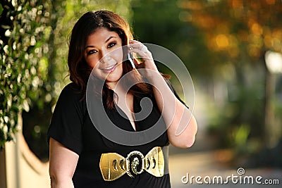 Beautiful plus size model Stock Photo