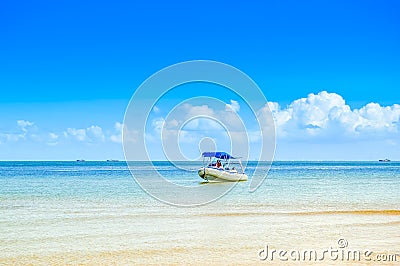 Beautiful Portuguese Island beach with turquoise water , Mozambiq Editorial Stock Photo