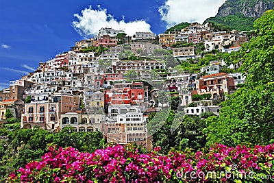 Beautiful Positano Stock Photo