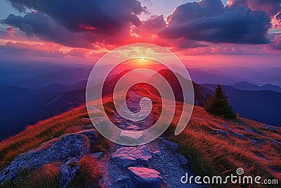 sunsets and sunrises all over the world Stock Photo