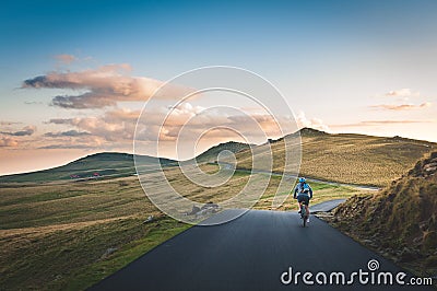 Beautiful prairie highway Stock Photo