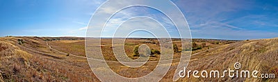 Beautiful prairie landscape. Stock Photo