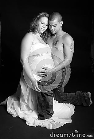 Beautiful pregnancy portrait Stock Photo