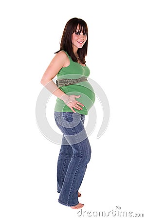 Beautiful pregnant woman. Stock Photo