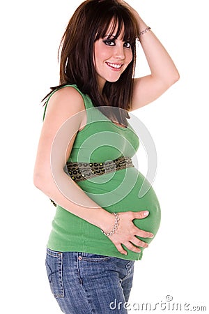 Beautiful pregnant woman. Stock Photo