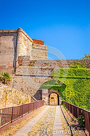 Beautiful Priamar fortress in Savona Italy. Built between 1542 and 1544 Stock Photo