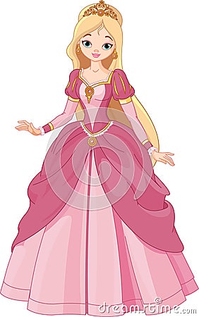 Beautiful princess Vector Illustration