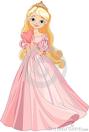 Beautiful princess Vector Illustration