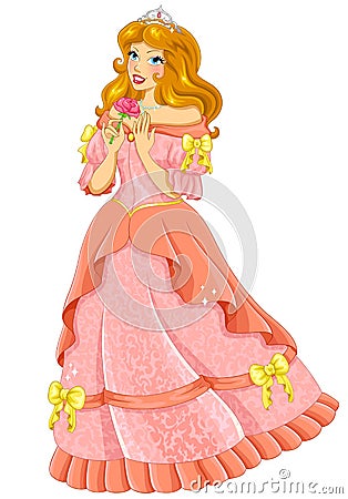 Beautiful princess Vector Illustration