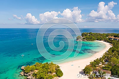 Beautiful Punta Bunga Beach on Boracay island, Philippines Stock Photo