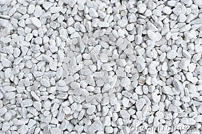 Beautiful quiet white gravel background Stock Photo