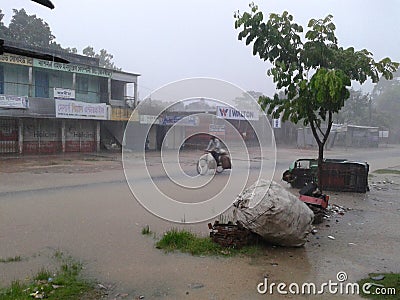 Beautiful Rainy season in bangladesh Editorial Stock Photo