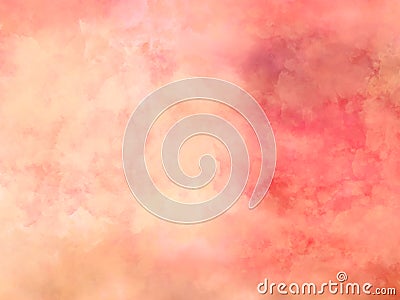 Beautiful red pink peach orange watercolor background Stock Photo