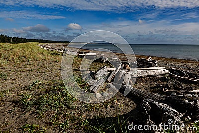 Beautiful remoteness of East Beach on Haida Gwaii Stock Photo