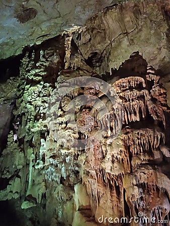 Beautiful Resava cave Stock Photo