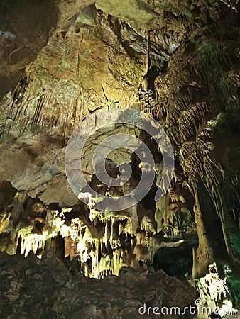 Beautiful Resava cave Stock Photo