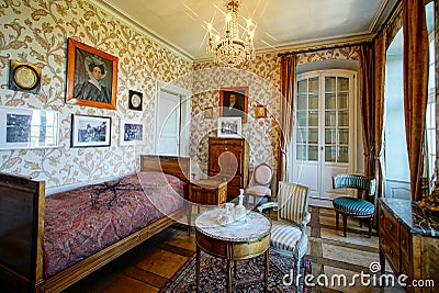 Beautiful rich classic interior of XIX century Editorial Stock Photo