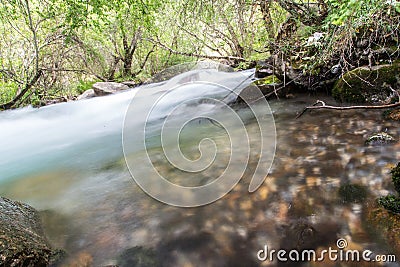 Beautiful river in the mountains Stock Photo