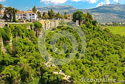 Beautiful Ronda city, view from Editorial Stock Photo