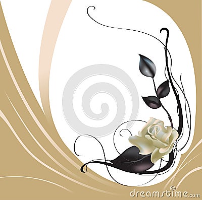 Beautiful rose Vector Illustration