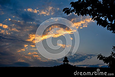 Beautiful rosy clouds Stock Photo