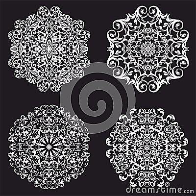 beautiful round pattern Vector Illustration