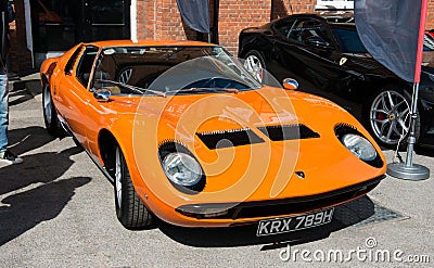 Lamborghini Miura 1971 super car Editorial Stock Photo