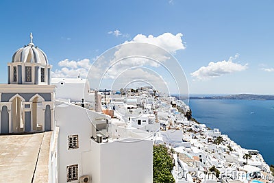 Beautiful Santorini island detail, Greece Stock Photo