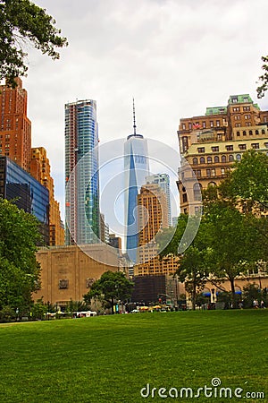 Beautiful scene in Bryant Park ,Manhattan in Newyork Editorial Stock Photo