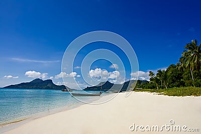 Beautiful scenery at the beach Stock Photo