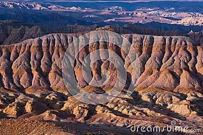 Zhada Soil Forest and Ruins of Guge Kingdom Stock Photo