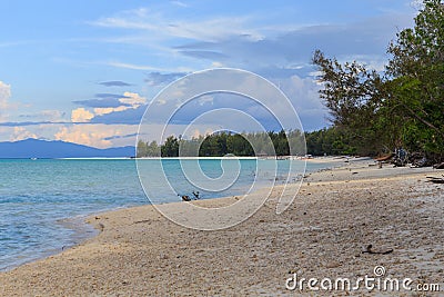 Beautiful Scenery landscape view at Mantanani Island Stock Photo