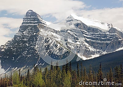 Beautiful scenery in the magnificent Canadian Rockies Stock Photo