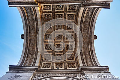 Monument taken from below. Stock Photo