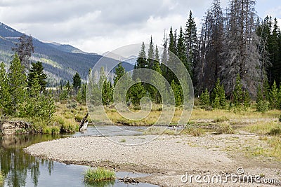 Beautiful Scenes of Colorado`s Rocky Mountains - Colorado River Stock Photo