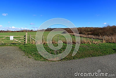 Beautiful scenic landscape in the North Kent countryside Stock Photo