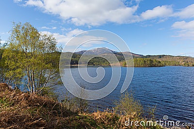 Beautiful Scottish Loch Garry Scotland UK lake Stock Photo